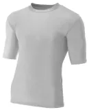 N3283 A4 Adult Compression Tee SILVER