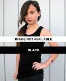 3208 American Apparel Youth Rib Tank Black