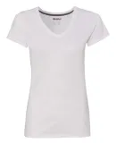 Gildan G47V Ladies Tech V-Neck T-shirt WHITE