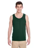 Gildan 5200 Heavy Cotton Tank Top in Forest green