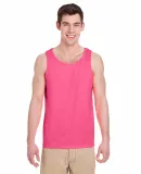 Gildan 5200 Heavy Cotton Tank Top in Safety pink