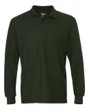 Gildan G729 DryBlend Double Pique Long-Sleeve Polo FOREST GREEN