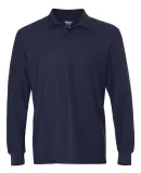 Gildan G729 DryBlend Double Pique Long-Sleeve Polo NAVY