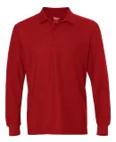 Gildan G729 DryBlend Double Pique Long-Sleeve Polo RED