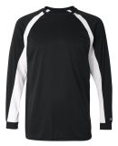 Badger 4154 B-Dry Core Hook Performance T-Shirt in Black/ white