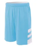 N5334 A4 Drop Ship Adult 10 Inseam Reversible Spee Lt Blue/White