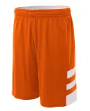 N5334 A4 Drop Ship Adult 10 Inseam Reversible Spee Orange/White