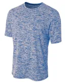 N3296 A4 Men's Space Dye Performance T-Shirt ROYAL