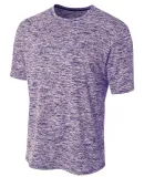 N3296 A4 Men's Space Dye Performance T-Shirt PURPLE