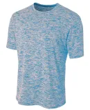 N3296 A4 Men's Space Dye Performance T-Shirt LIGHT BLUE