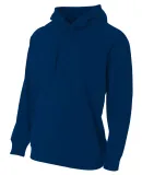 N4237 A4 Drop Ship Men's Solid Tech Fleece Hoodie Navy