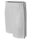 N5340 A4 Drop Ship Men's Flat Back Mesh Shorts w/  Silver