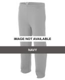 N6189 A4 Drop Ship Men's Open Bottom Pocketed Flee NAVY