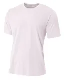 NB3264 A4 Drop Ship Youth Short Sleeve Spun Poly T WHITE