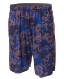 NB5322 A4 Drop Ship Youth 8 Inseam Printed Camo Pe Royal