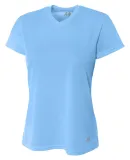 NW3254 A4 Drop Ship Ladies' Short Sleeve V-Neck Bi LIGHT BLUE