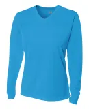 NW3255 A4 Drop Ship Ladies' Long Sleeve V-Neck Bir ELECTRIC BLUE