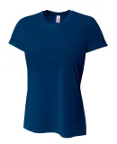 NW3264 A4 Drop Ship Ladies' Short Sleeve Spun Poly NAVY