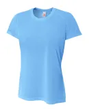 NW3264 A4 Drop Ship Ladies' Short Sleeve Spun Poly LIGHT BLUE