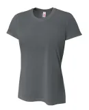 NW3264 A4 Drop Ship Ladies' Short Sleeve Spun Poly GRAPHITE