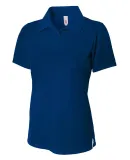 NW3265 A4 Drop Ship Ladies' Textured Polo Shirt w/ NAVY