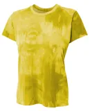 NW3295 A4 Drop Ship Ladies' Cloud Dye Tech T-Shirt Gold