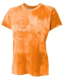 NW3295 A4 Drop Ship Ladies' Cloud Dye Tech T-Shirt Athletic Orange