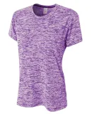 NW3296 A4 Ladies' Space Dye Tech T-Shirt PURPLE