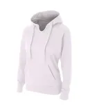 NW4245 A4 Drop Ship Ladies' Tech Fleece Hoodie White