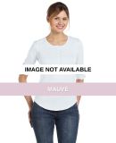 AA4016 alternative Ladies' Rolled-sleeve Henley Mauve