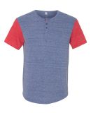 01963E1 Alternative Men's Home Run Eco-Jersey T-Sh EC PC BLU/ EC RD