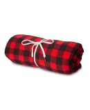 Independent Trading Co. INDBKTSB Blanket Red Buffalo Plaid