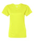 4162 Badger Badger - Ladies' B-Dry Core V-Neck Tee in Safety yellow