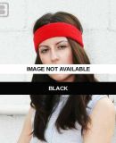 L537 American Apparel Flex Terry Headband Black