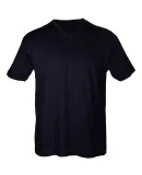 Tultex 0206 Mens Fine Jersey V-Neck Tee in Black