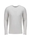 6071 Next Level Men's Triblend Long-Sleeve Crew Te in Heather white