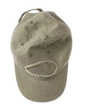 Authentic Pigment 1917 Raw-Edge Dad Hat in Khaki