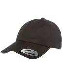 6245CM Yupoong Dad Hat Unstructured 6 Panel in Black