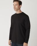Cotton Heritage MC1182 Long Sleeve Cotton Tee in Black
