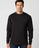 Cotton Heritage MC1182 Long Sleeve Cotton Tee in Black graphite htr (discont.)