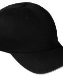 Port & Company CP79 Washed Twill Sandwich Cap Black/White