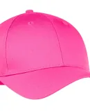 Port & Company CP80 Six-Panel Twill Cap Neon Pink