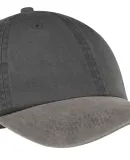 Port & Company CP83 Pigment-Dyed Dad Hat   Black/Pebble