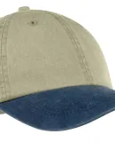 Port & Company CP83 Pigment-Dyed Dad Hat   Khaki/Navy