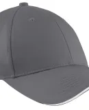 Port & Company CP85 Sandwich Bill Cap   Charcoal/White