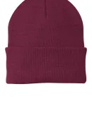 Port & Company CP90 Knit Beanie Maroon