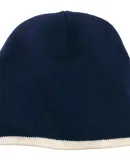 Port & Company CP91 Beanie Navy/Natural