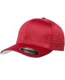 Flexfit 6777 Sportsman Mesh Cap in Red