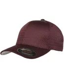 Flexfit 6777 Sportsman Mesh Cap in Maroon