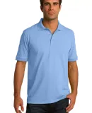 Port & Company KP55 Jersey Knit Polo Light Blue